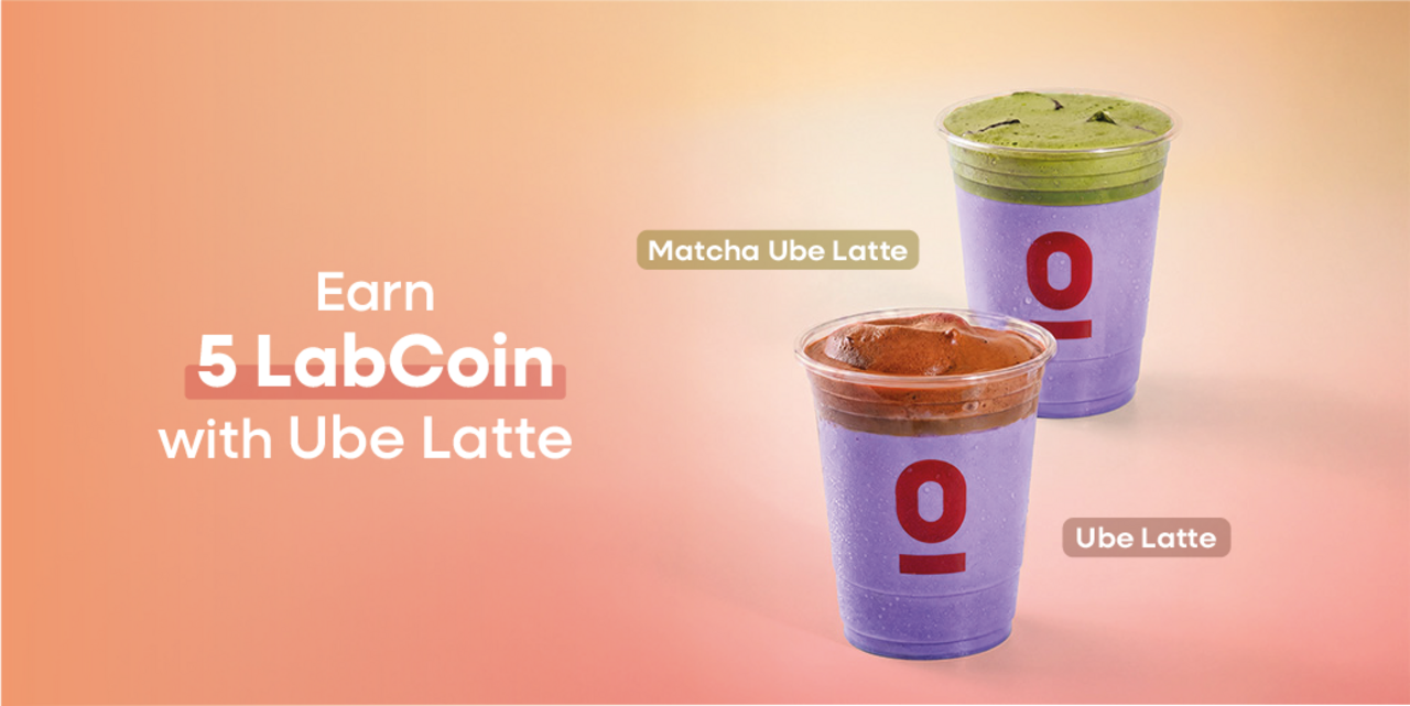 Earn 5 LabCoin with Ube Latte!