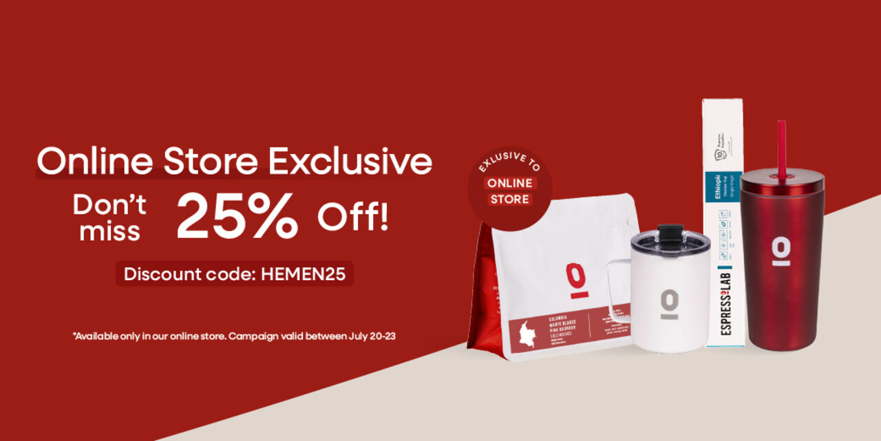 25% Discount on our Online Store!